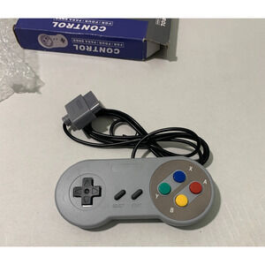 Controller For Super Nintendo Wired Gray SNES Gaming